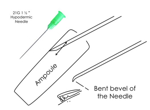 Blunting_21G_Hypodermic_Needle_for_LOR_blocks._the_bevel_faces _way_from_the_wall_and_is_scratched_to_form_a_“beak”_pointing_inwards.